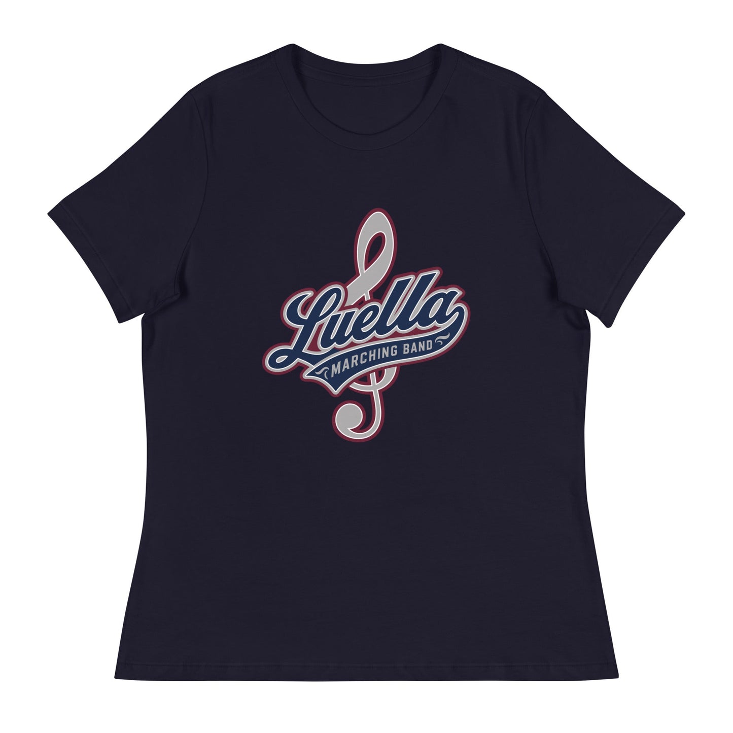Performance | Women's Relaxed T Shirt | Luella High School Marching Band | Crest Logo
