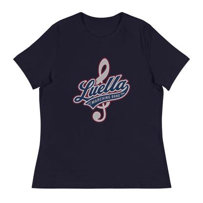 Performance | Women's Relaxed T Shirt | Luella High School Marching Band | Crest Logo