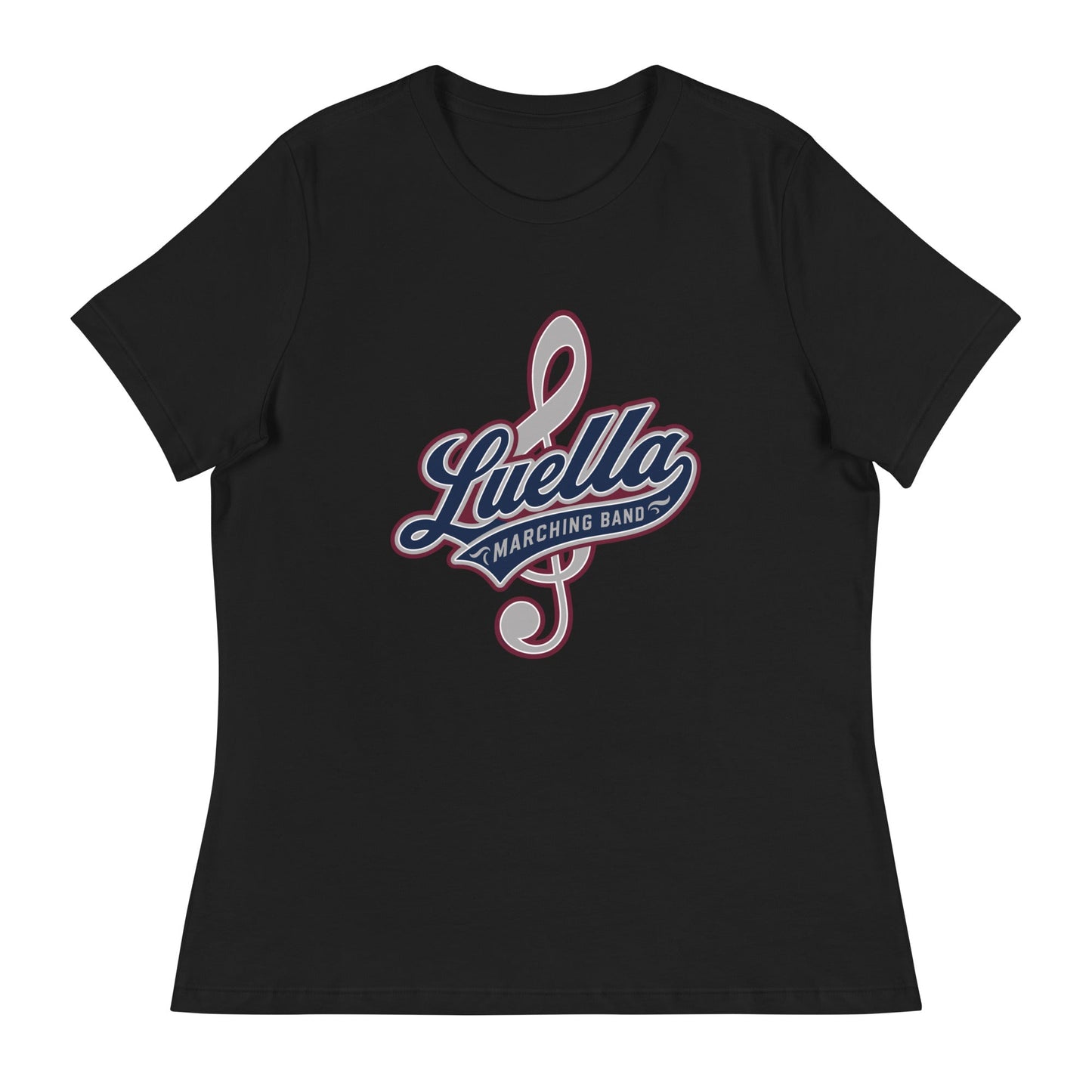 Performance | Women's Relaxed T Shirt | Luella High School Marching Band | Crest Logo