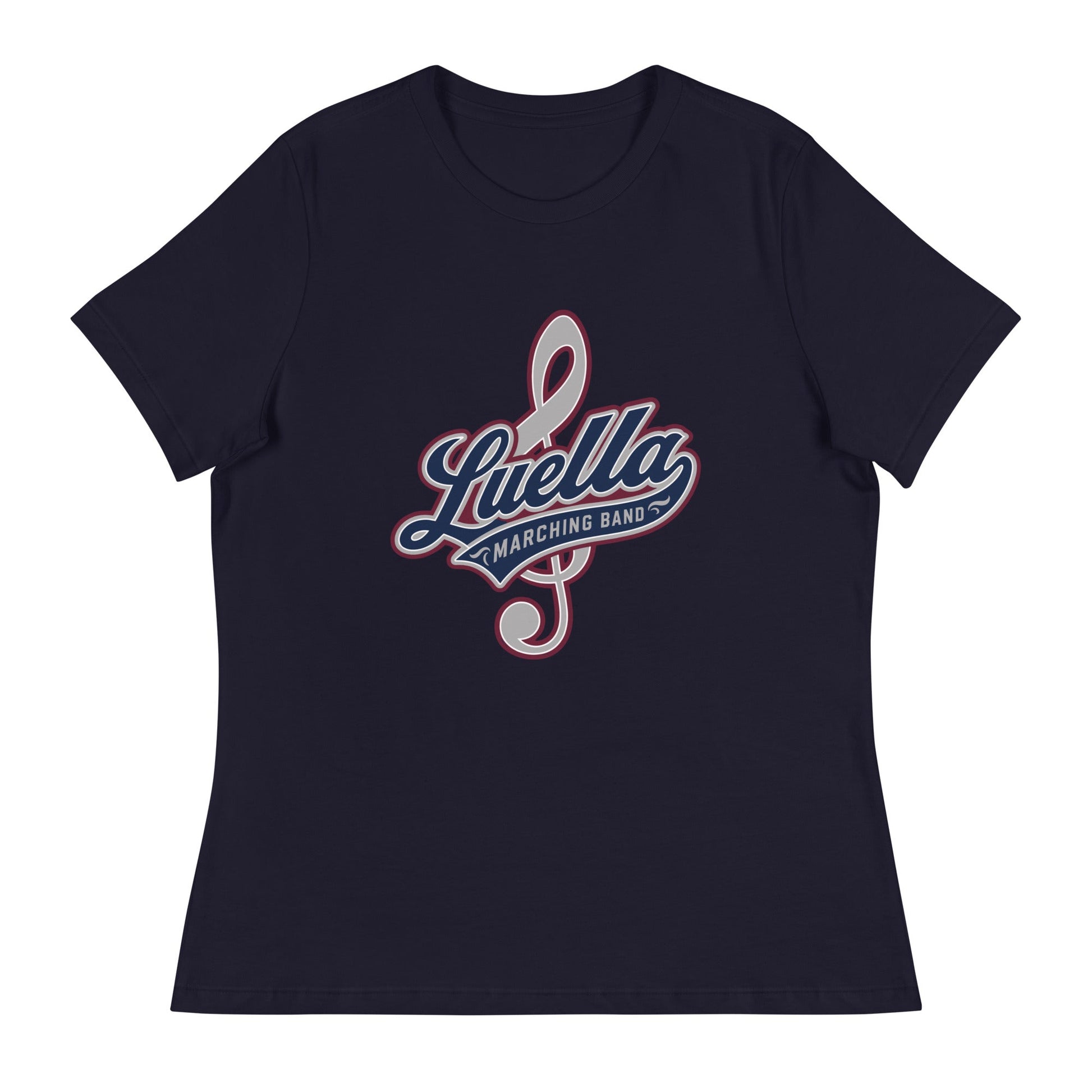 Performance | Women's Relaxed T Shirt | Luella High School Marching Band | Crest Logo