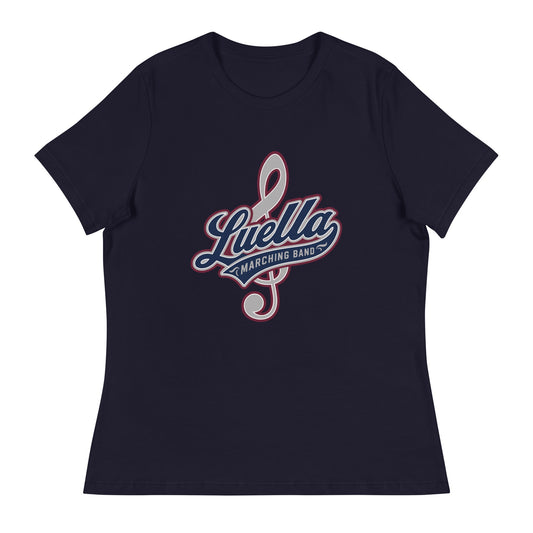 Performance | Women's Relaxed T Shirt | Luella High School Marching Band | Crest Logo
