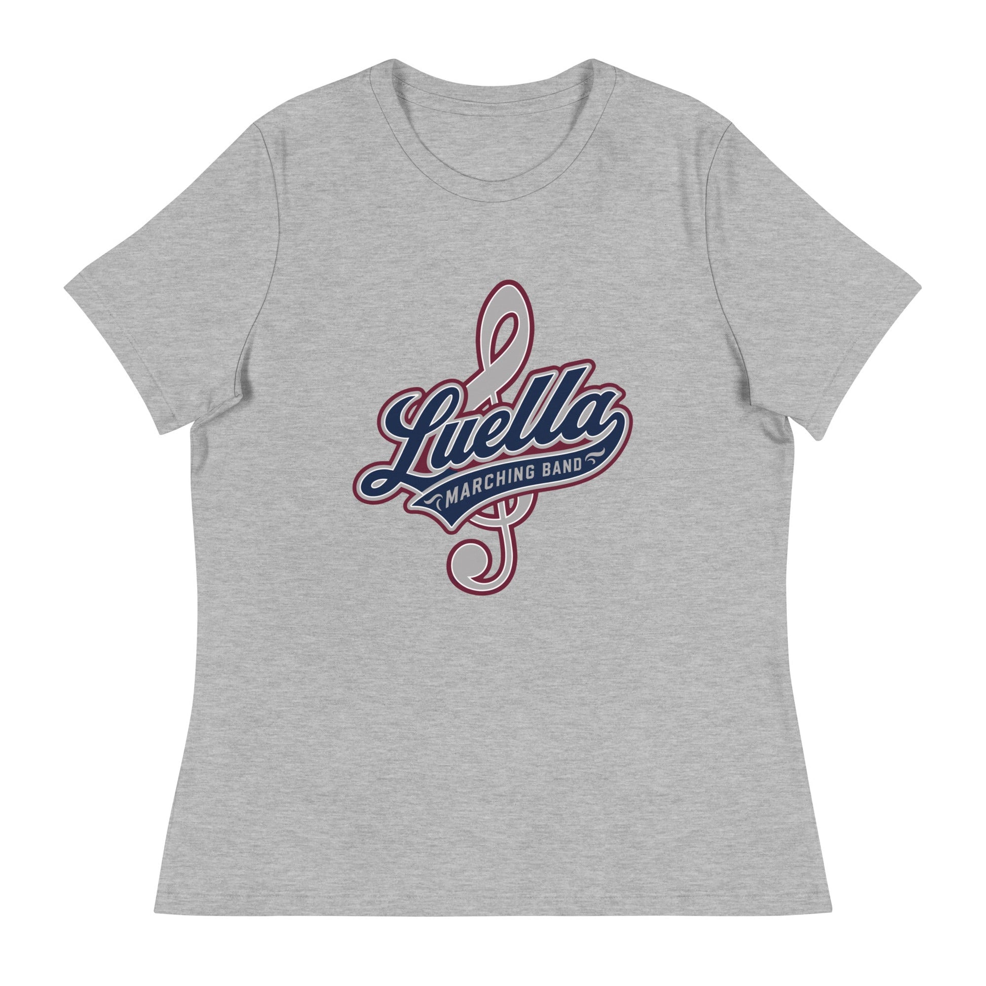 Performance | Women's Relaxed T Shirt | Luella High School Marching Band | Crest Logo