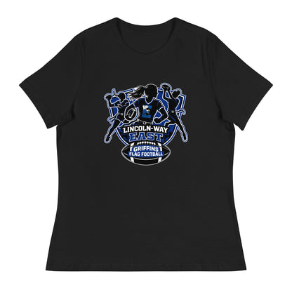 Performance | Women's Relaxed T Shirt | LWE Flag Football | Athletics Logo
