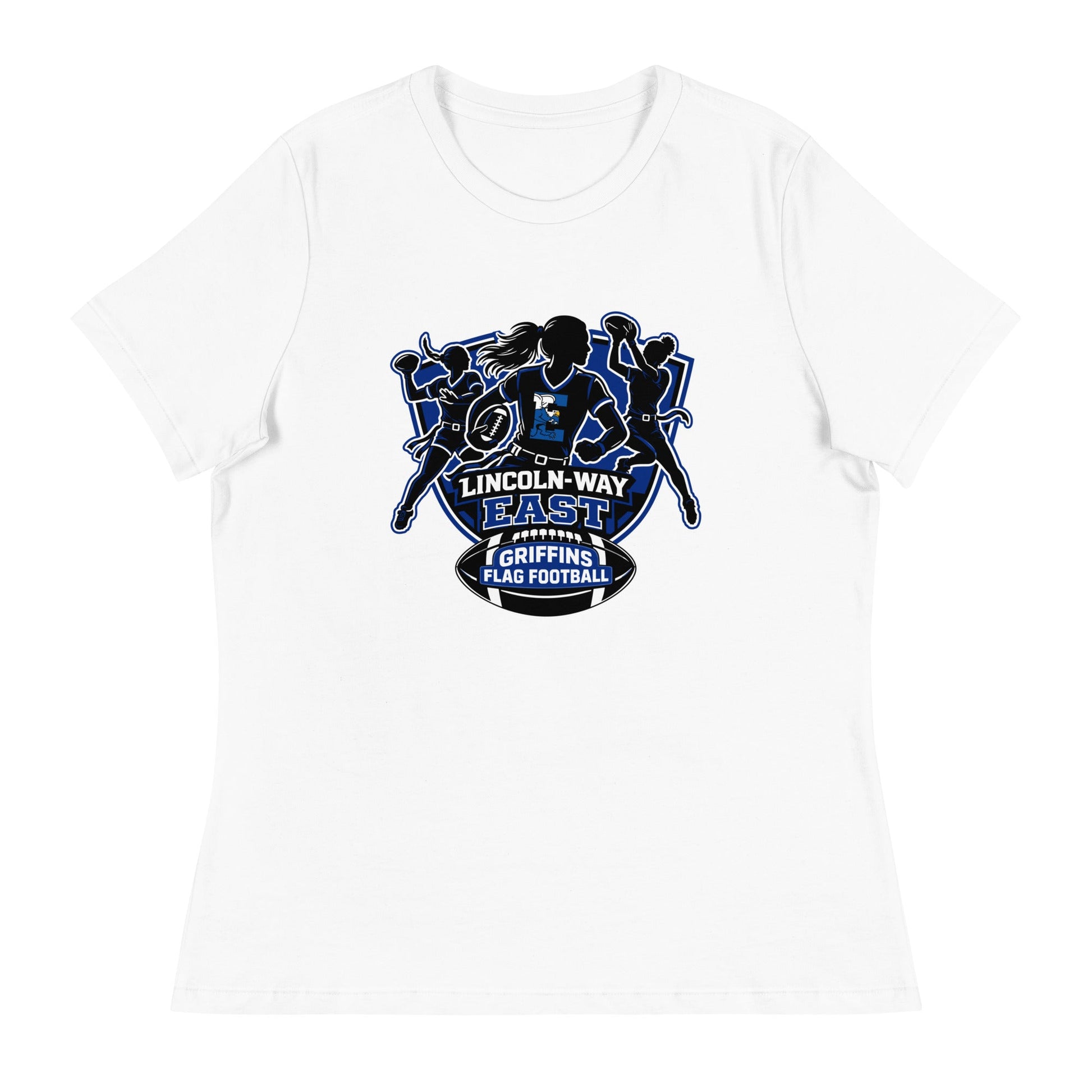 Performance | Women's Relaxed T Shirt | LWE Flag Football | Athletics Logo