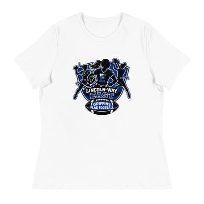 Performance | Women's Relaxed T Shirt | LWE Flag Football | Athletics Logo
