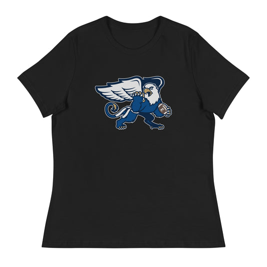 Performance | Women's Relaxed T Shirt | LWE Flag Football | Emblem Logo