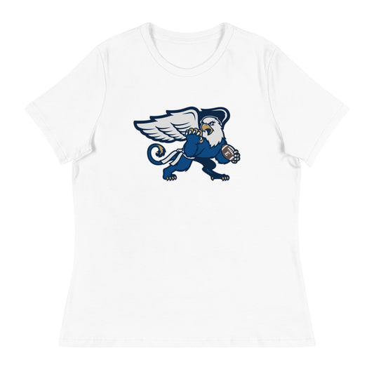 Performance | Women's Relaxed T Shirt | LWE Flag Football | Emblem Logo