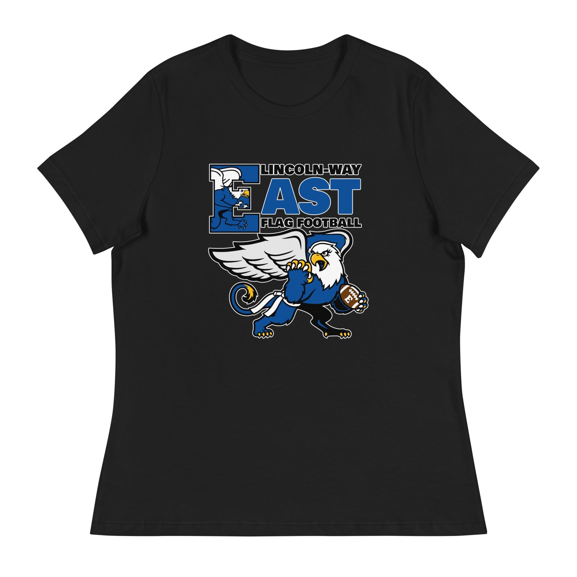 Performance | Women's Relaxed T Shirt | LWE Flag Football | Vanguard Logo