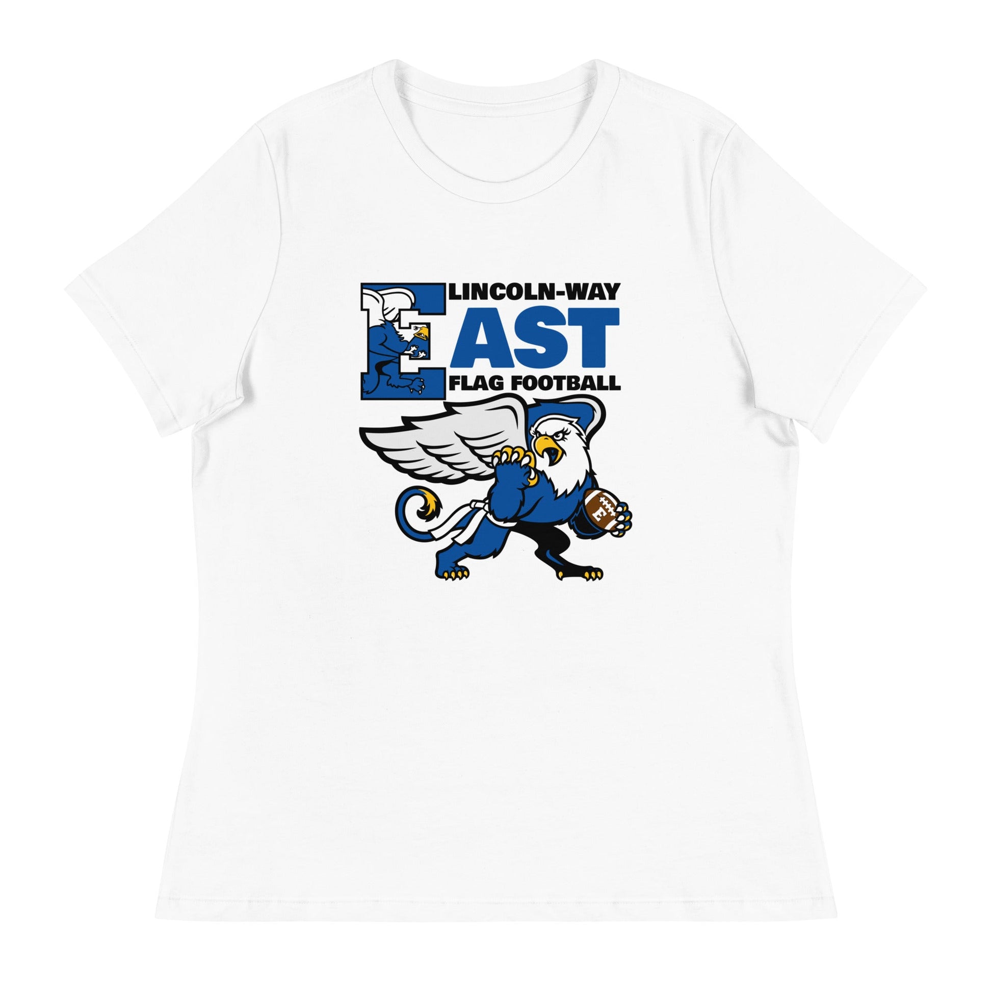 Performance | Women's Relaxed T Shirt | LWE Flag Football | Vanguard Logo