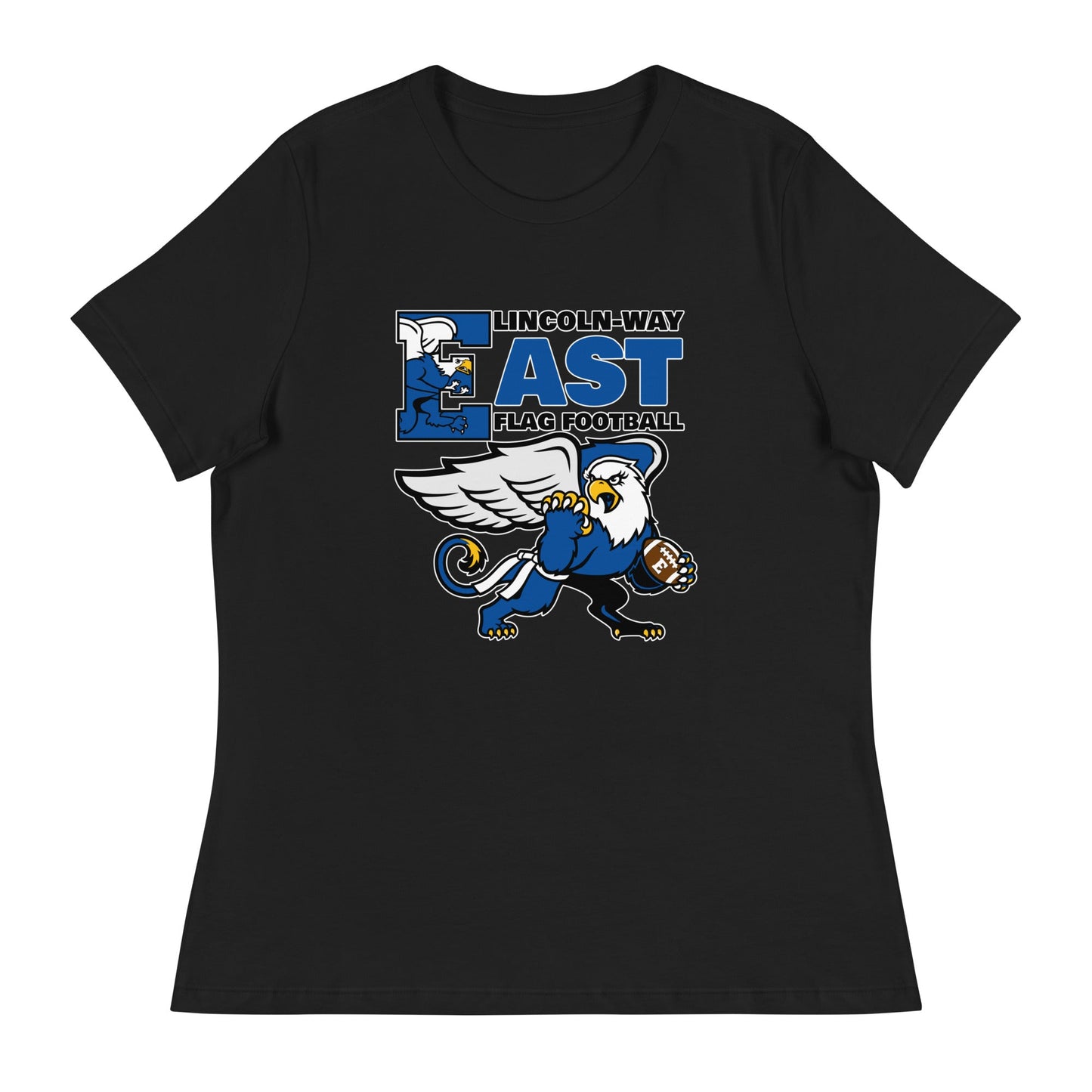Performance | Women's Relaxed T Shirt | LWE Flag Football | Vanguard Logo