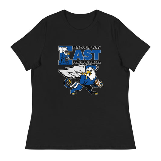 Performance | Women's Relaxed T Shirt | LWE Flag Football | Vanguard Logo