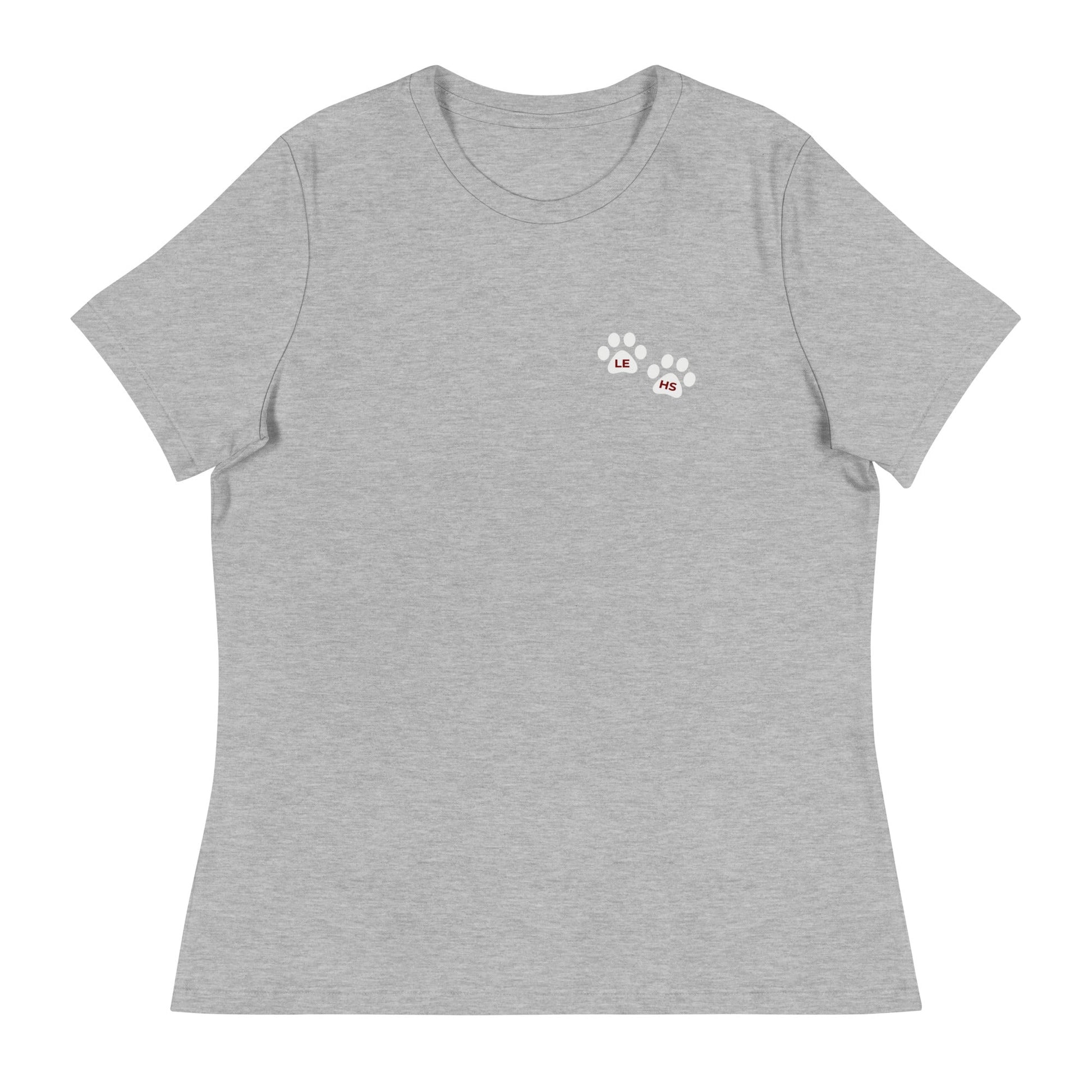 Performance | Women's Relaxed T Shirt | Lynn English Cheerleading | Paws Logo