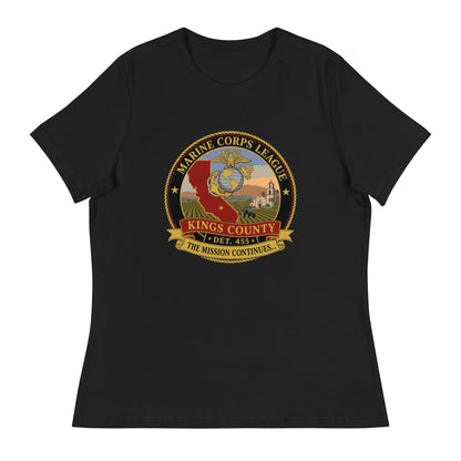 Performance | Women's Relaxed T Shirt | Marine Corps League kings County Det 455 | Shield Logo