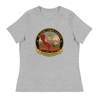 Performance | Women's Relaxed T Shirt | Marine Corps League kings County Det 455 | Shield Logo