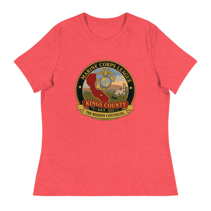 Performance | Women's Relaxed T Shirt | Marine Corps League kings County Det 455 | Shield Logo