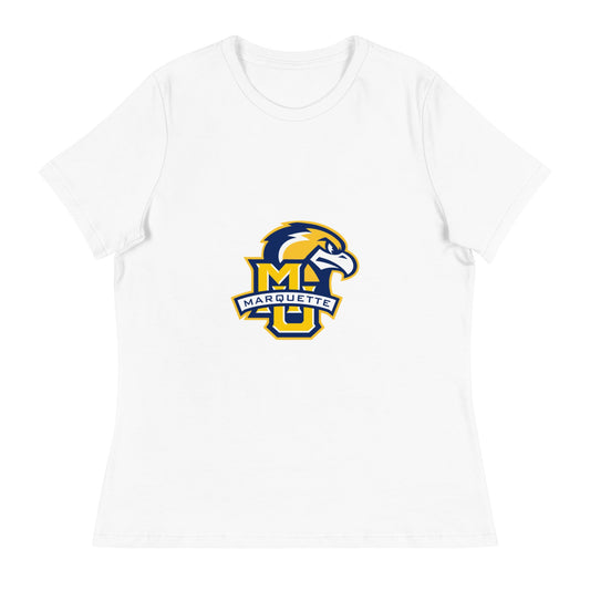 Performance | Women's Relaxed T Shirt | Marquette University Women's Hockey | Eagle Crest Logo