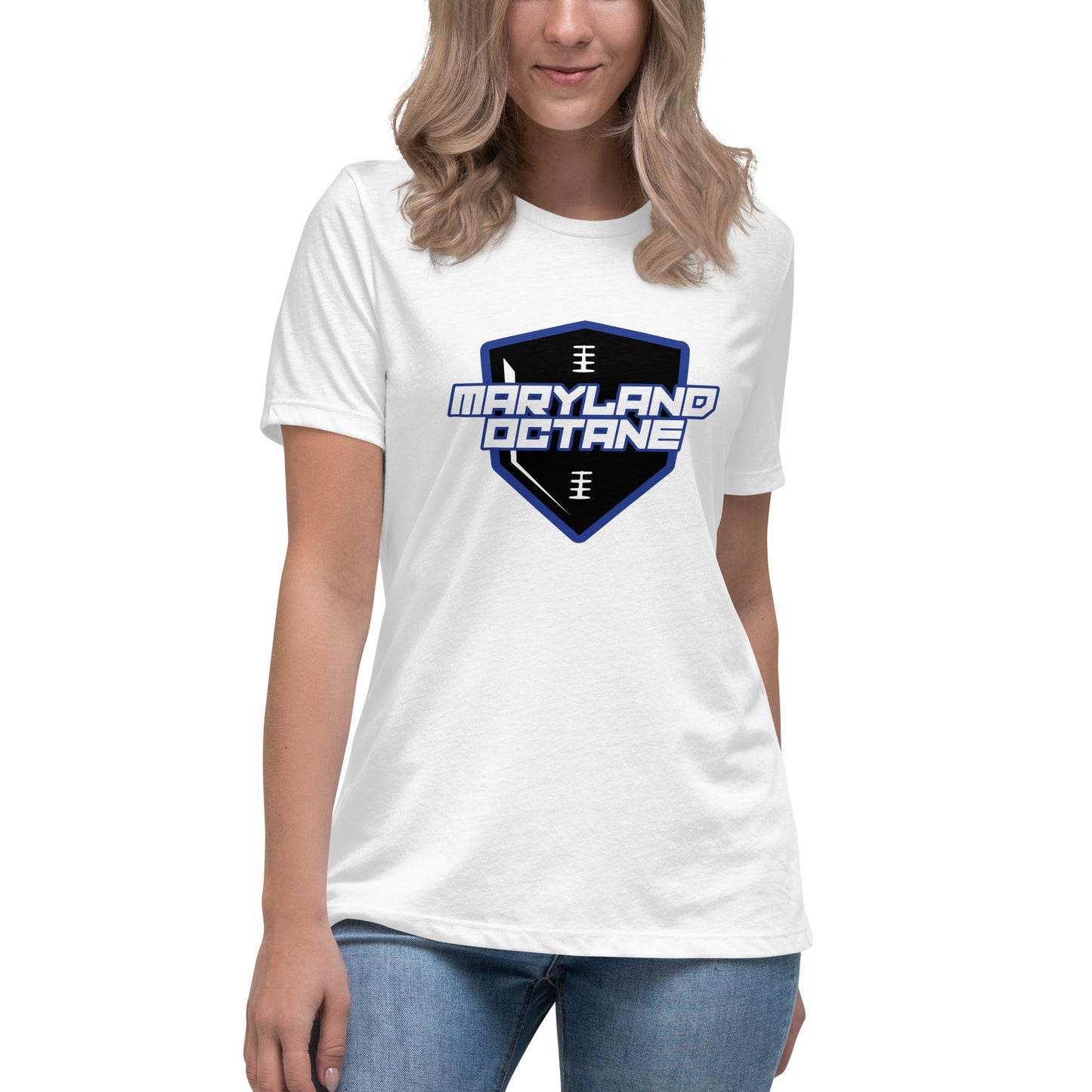 Performance | Women's Relaxed T Shirt | Maryland 97 Octane | Shield Logo