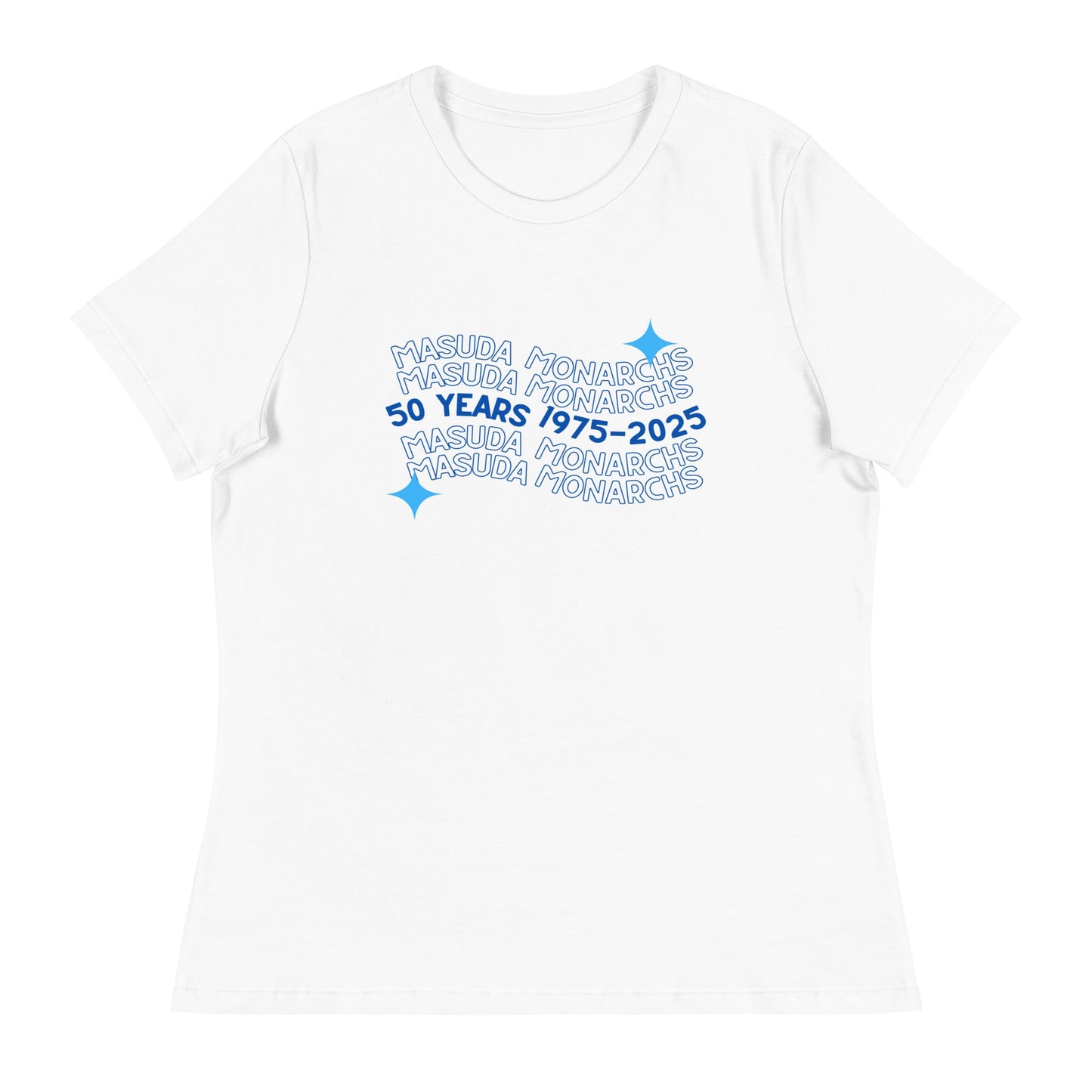 Performance | Women's Relaxed T Shirt | Masuda Middle School | 50 Years Logo