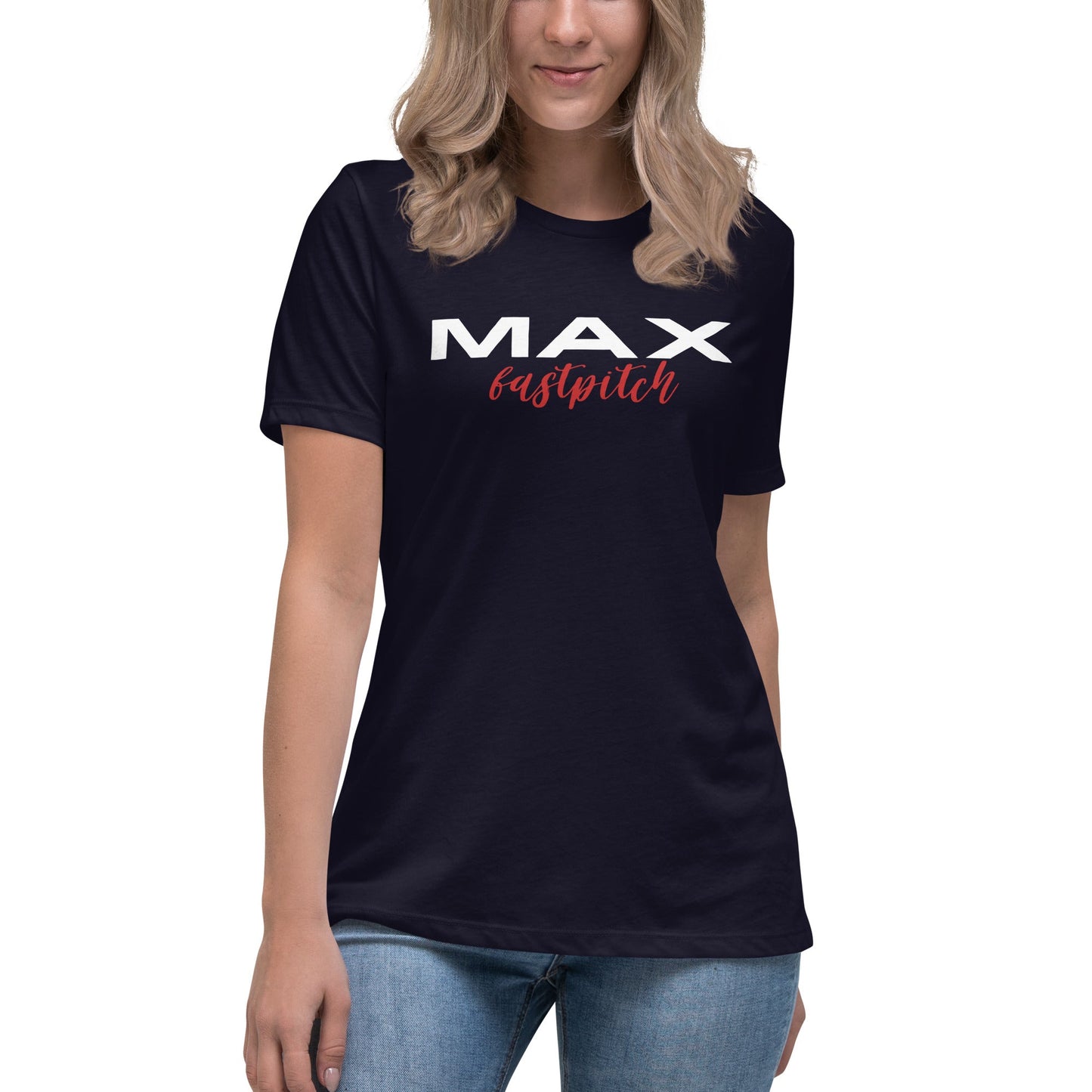 Performance | Women's Relaxed T Shirt | MAX Fastpitch | Stars Logo
