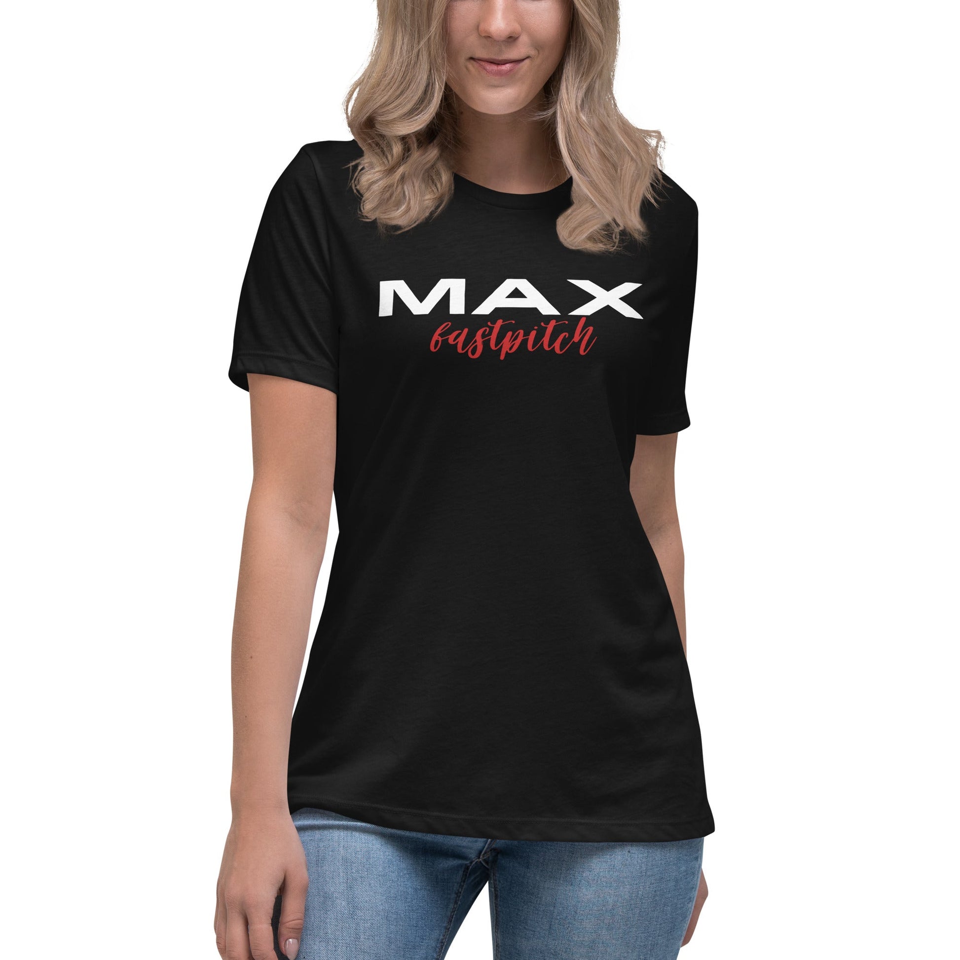 Performance | Women's Relaxed T Shirt | MAX Fastpitch | Stars Logo