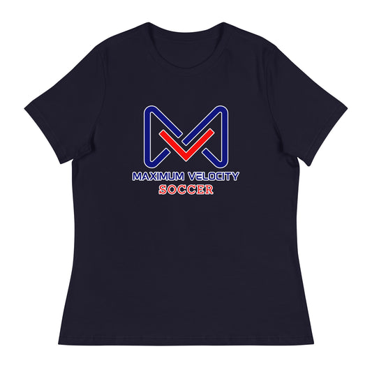 Performance | Women's Relaxed T Shirt | Maximum Velocity Youth Sports | Crest Logo