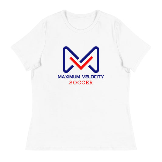 Performance | Women's Relaxed T Shirt | Maximum Velocity Youth Sports | Crest Logo