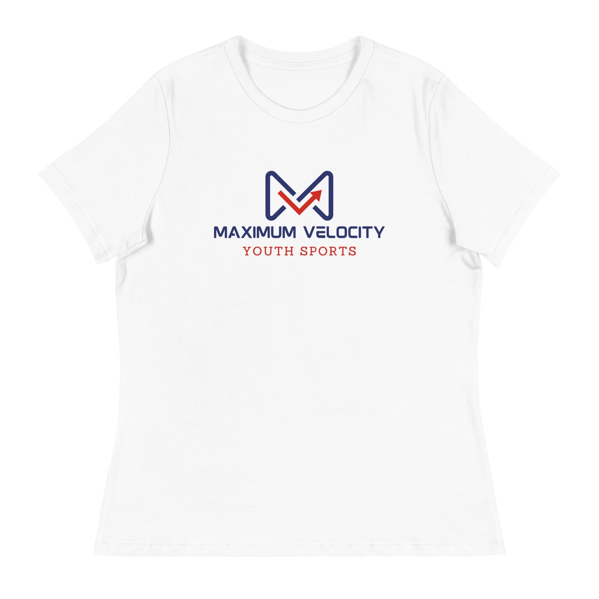 Performance | Women's Relaxed T Shirt | Maximum Velocity Youth Sports | Emblem Logo