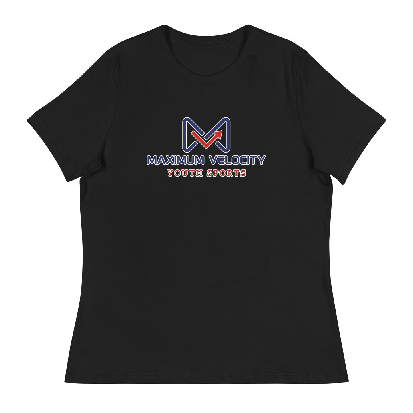 Performance | Women's Relaxed T Shirt | Maximum Velocity Youth Sports | Emblem Logo