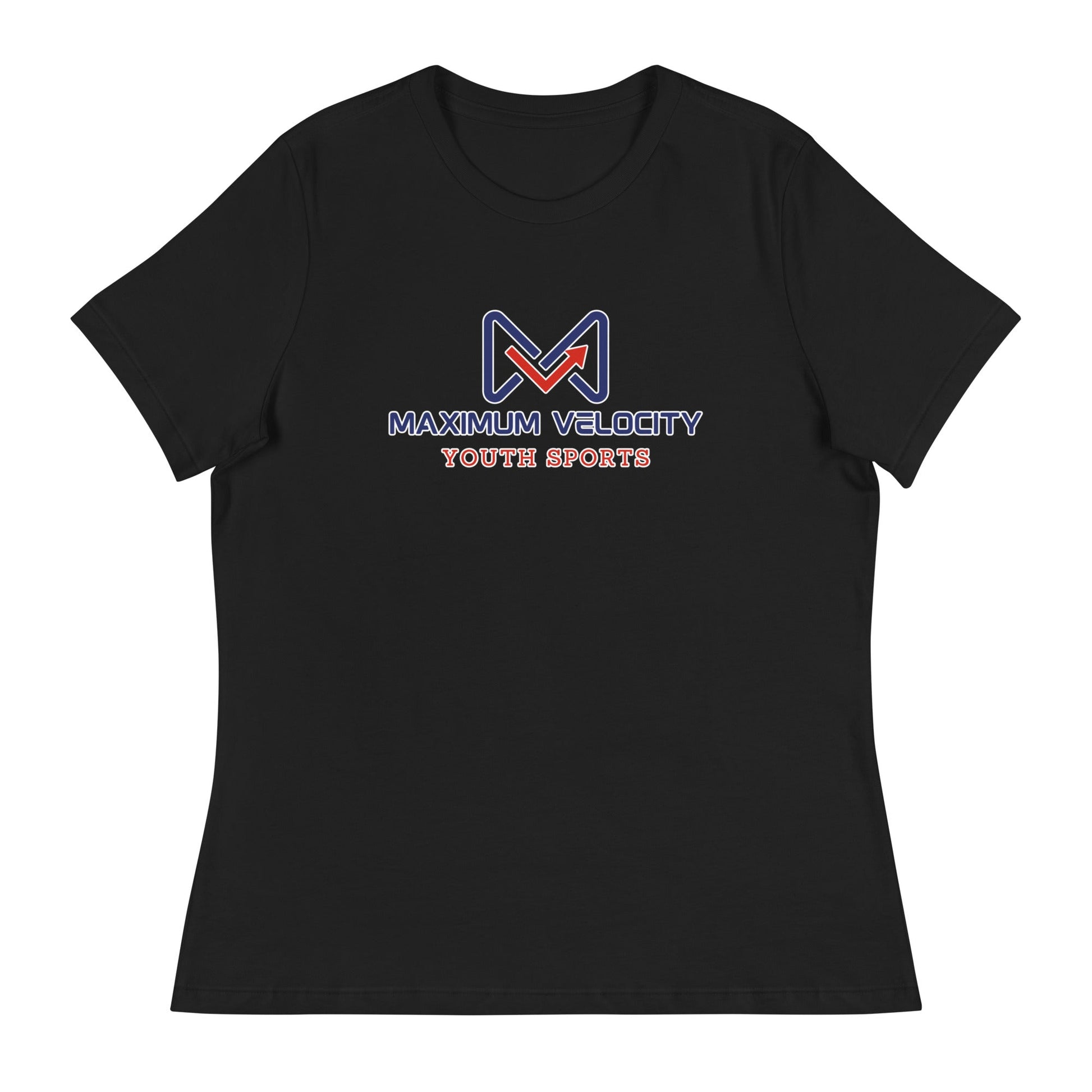 Performance | Women's Relaxed T Shirt | Maximum Velocity Youth Sports | Emblem Logo