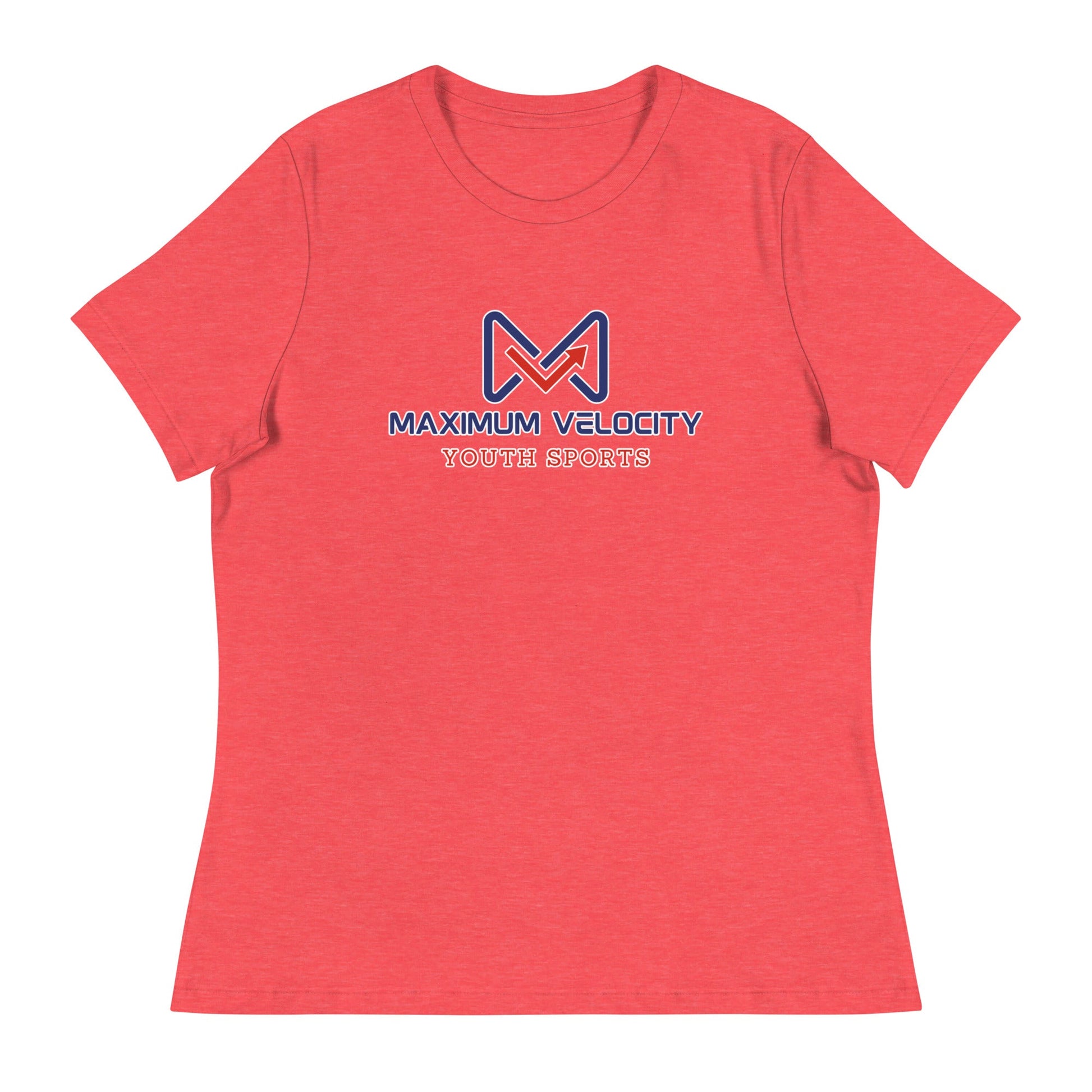 Performance | Women's Relaxed T Shirt | Maximum Velocity Youth Sports | Emblem Logo