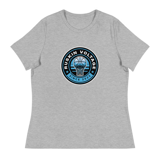 Performance | Women's Relaxed T Shirt | Maximum Voltage Athletics District | Hoop Crest Logo