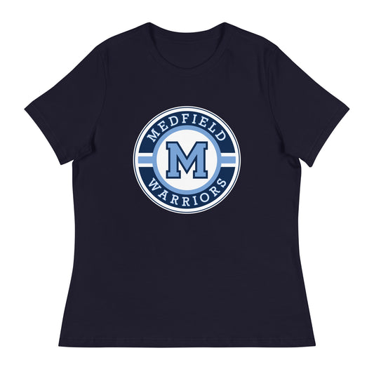 Performance | Women's Relaxed T Shirt | Medfield Softball | Badge Logo