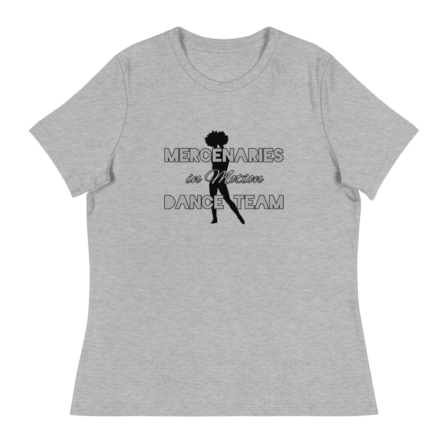 Performance | Women's Relaxed T Shirt | Mercenaries in Motion Dance Team | Silhouette Logo