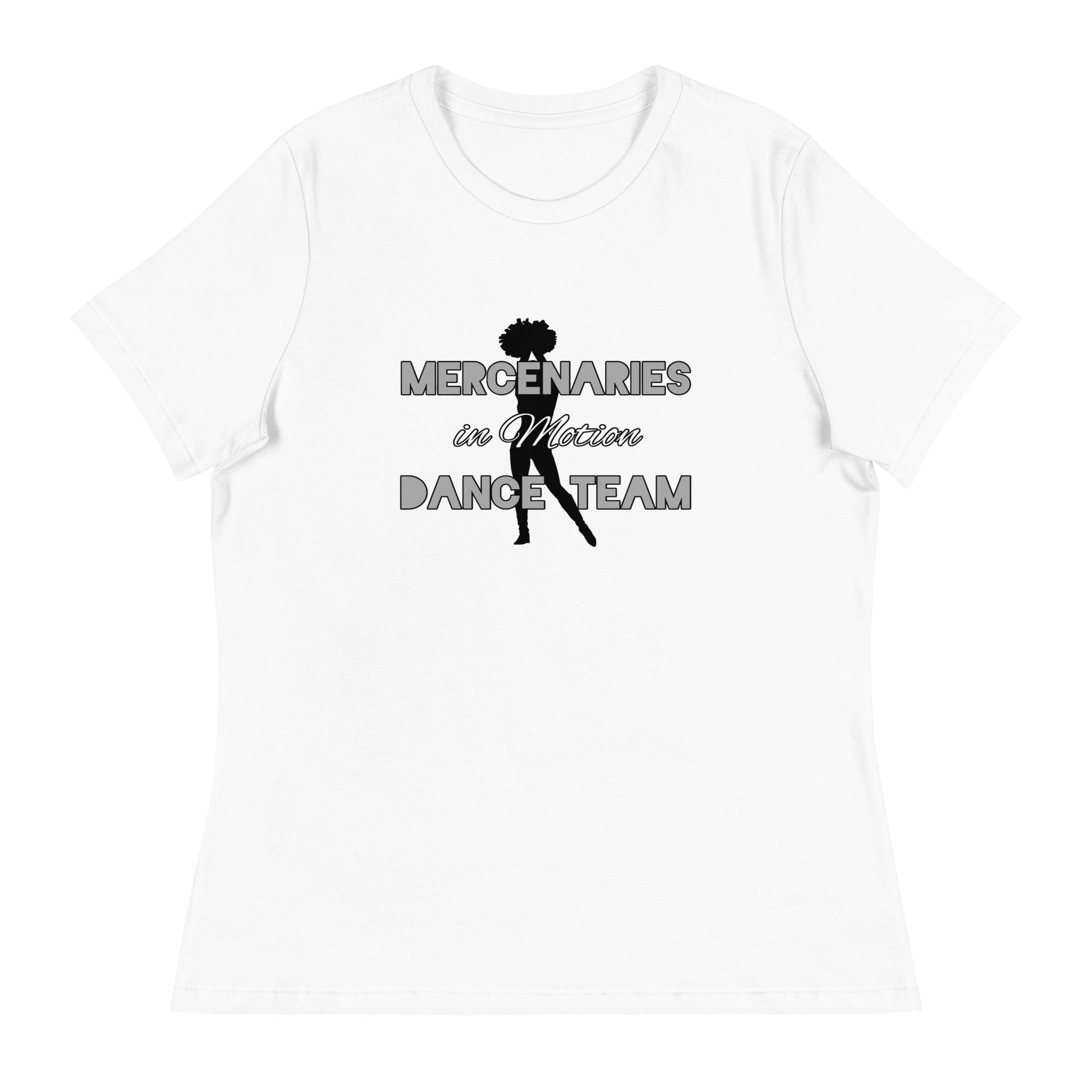 Performance | Women's Relaxed T Shirt | Mercenaries in Motion Dance Team | Silhouette Logo