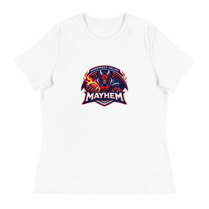 Performance | Women's Relaxed T Shirt | Merrimack Valley Mayhem | Overlord Crest Logo