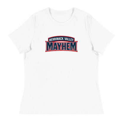 Performance | Women's Relaxed T Shirt | Merrimack Valley Mayhem | Script Logo