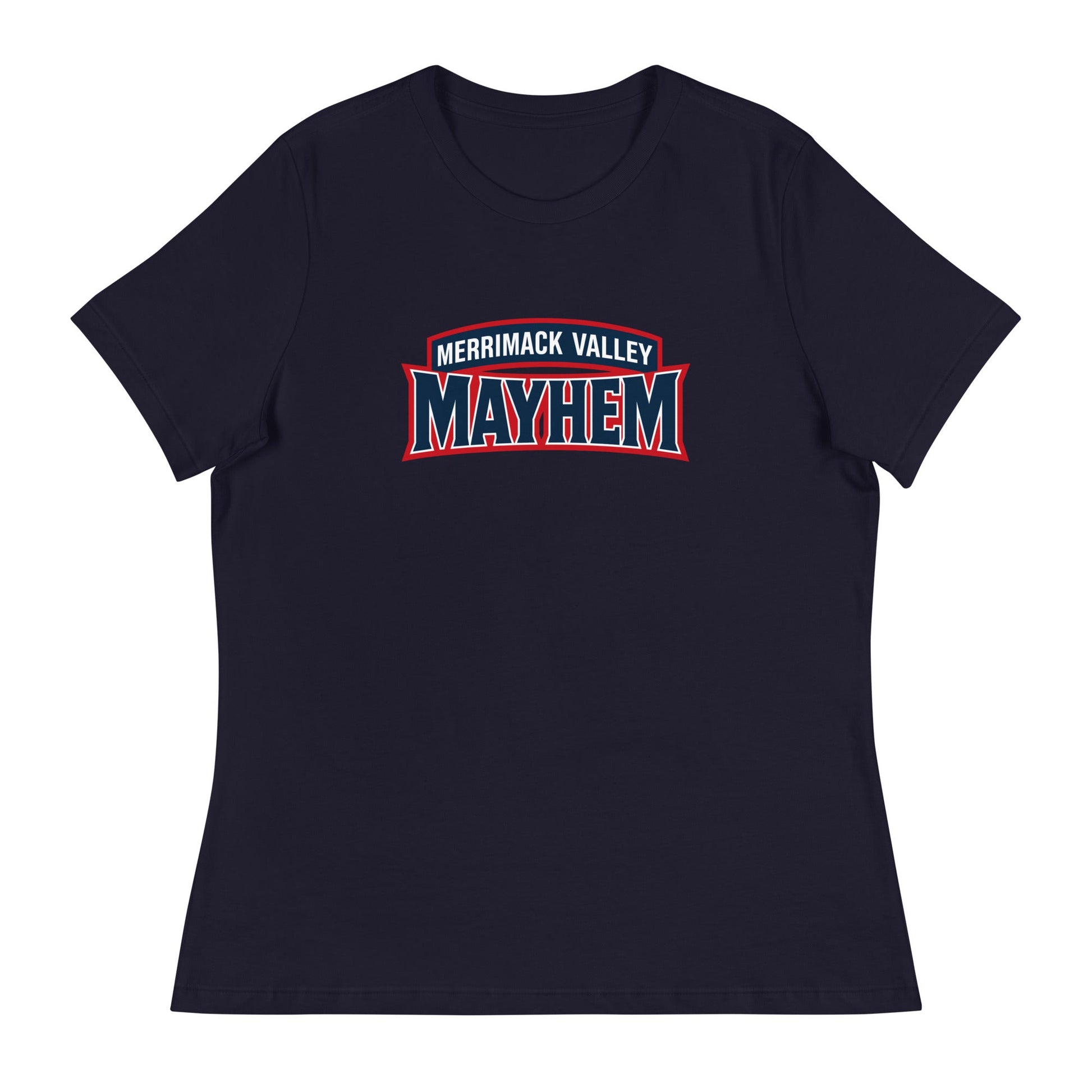 Performance | Women's Relaxed T Shirt | Merrimack Valley Mayhem | Script Logo