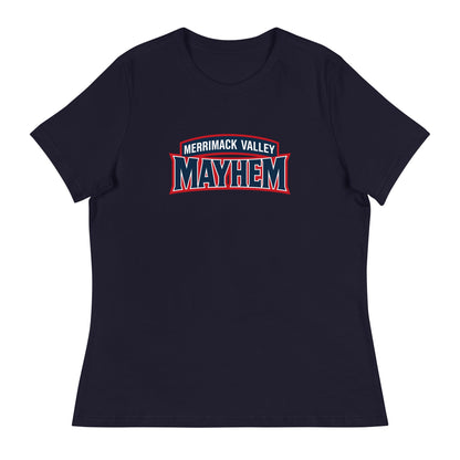 Performance | Women's Relaxed T Shirt | Merrimack Valley Mayhem | Script Logo