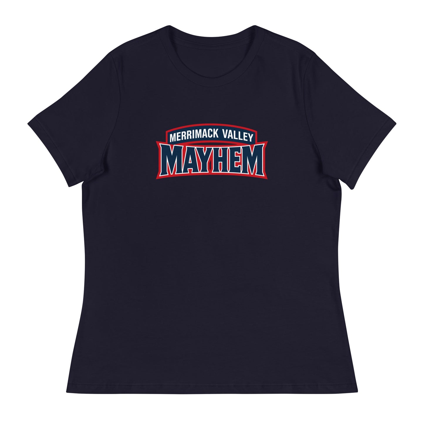 Performance | Women's Relaxed T Shirt | Merrimack Valley Mayhem | Script Logo