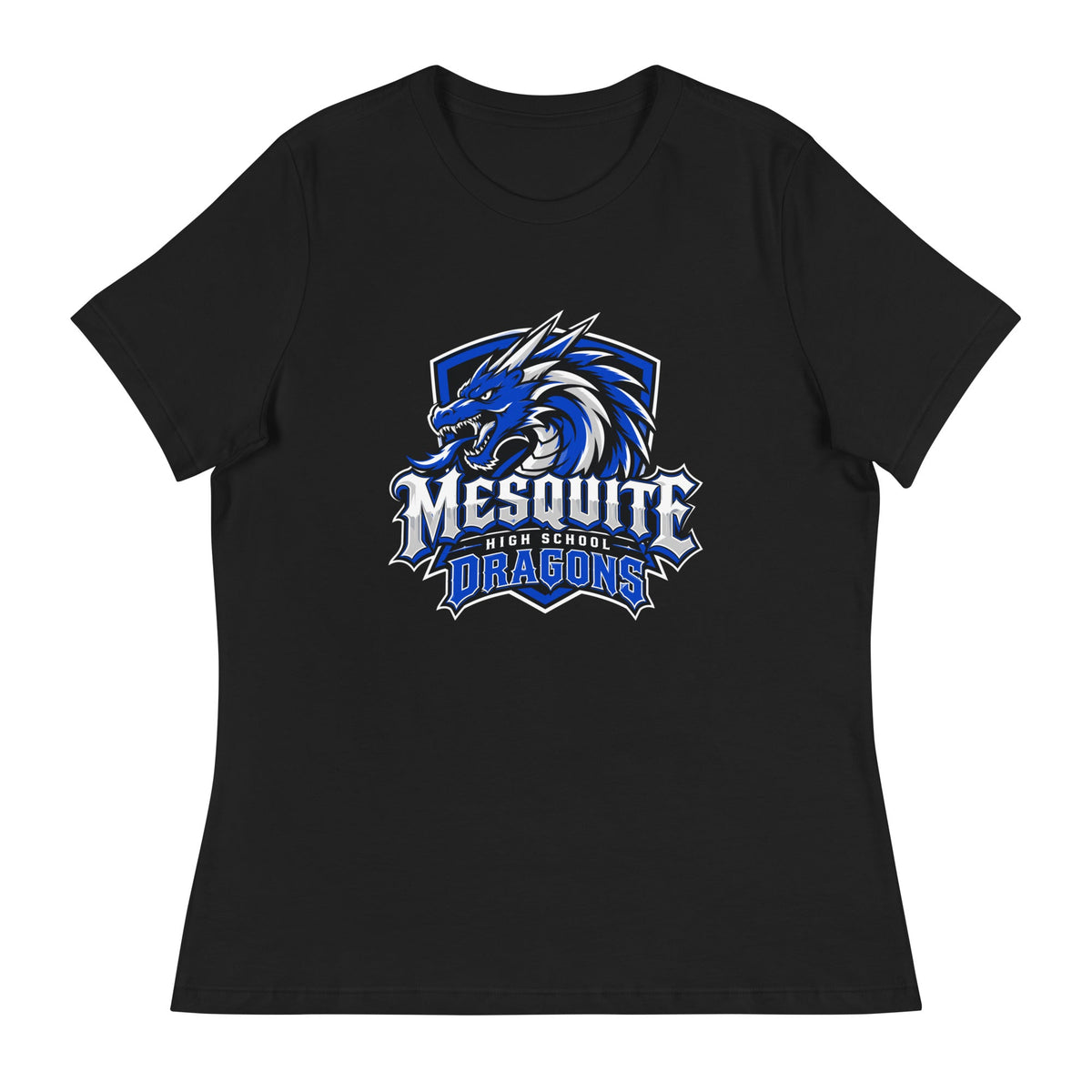 Performance | Women's Relaxed T Shirt | Mesquite High School | Emblem Logo