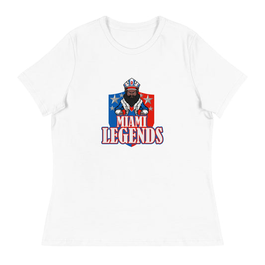 Performance | Women's Relaxed T Shirt | Miami Legends Football | King Shield Logo