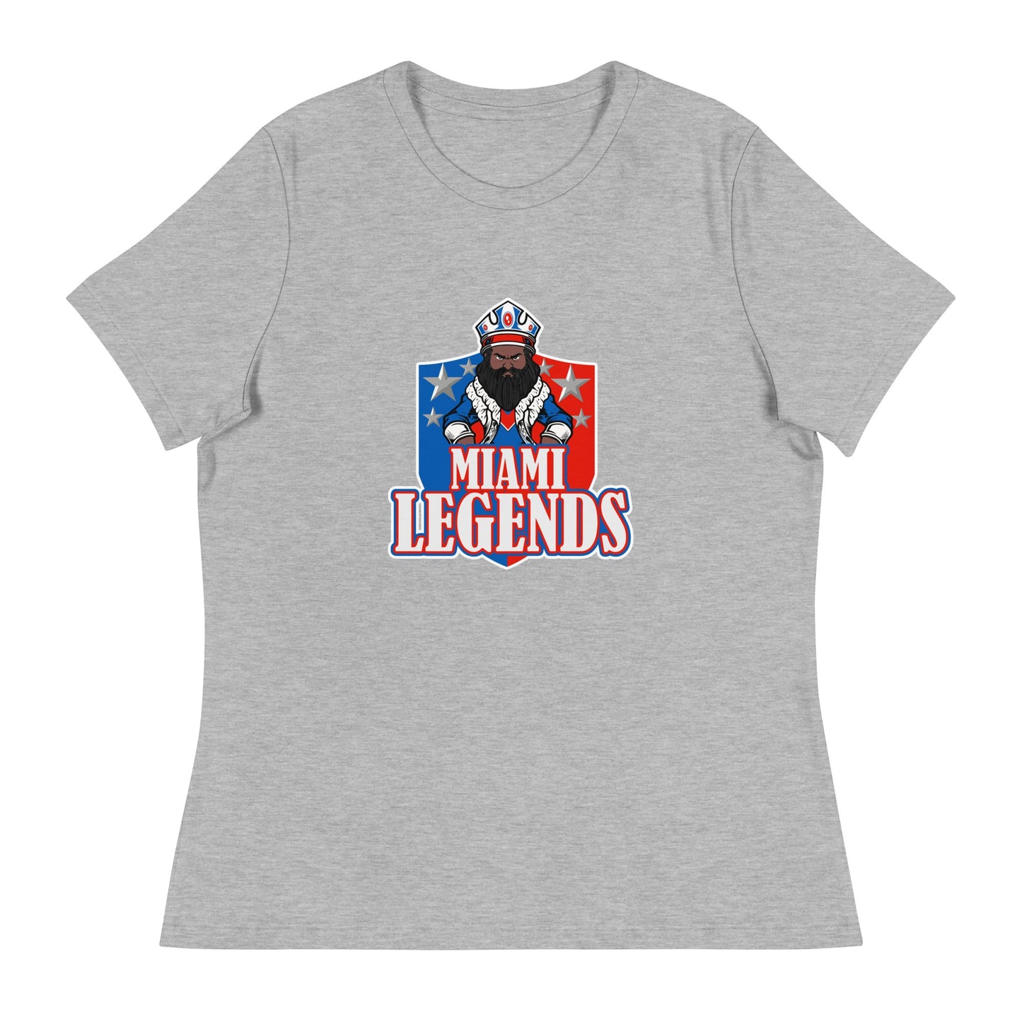 Performance | Women's Relaxed T Shirt | Miami Legends Football | King Shield Logo