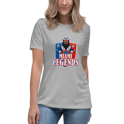 Performance | Women's Relaxed T Shirt | Miami Legends Football | King Shield Logo