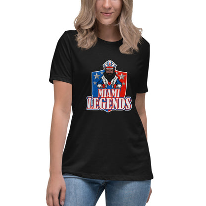 Performance | Women's Relaxed T Shirt | Miami Legends Football | King Shield Logo