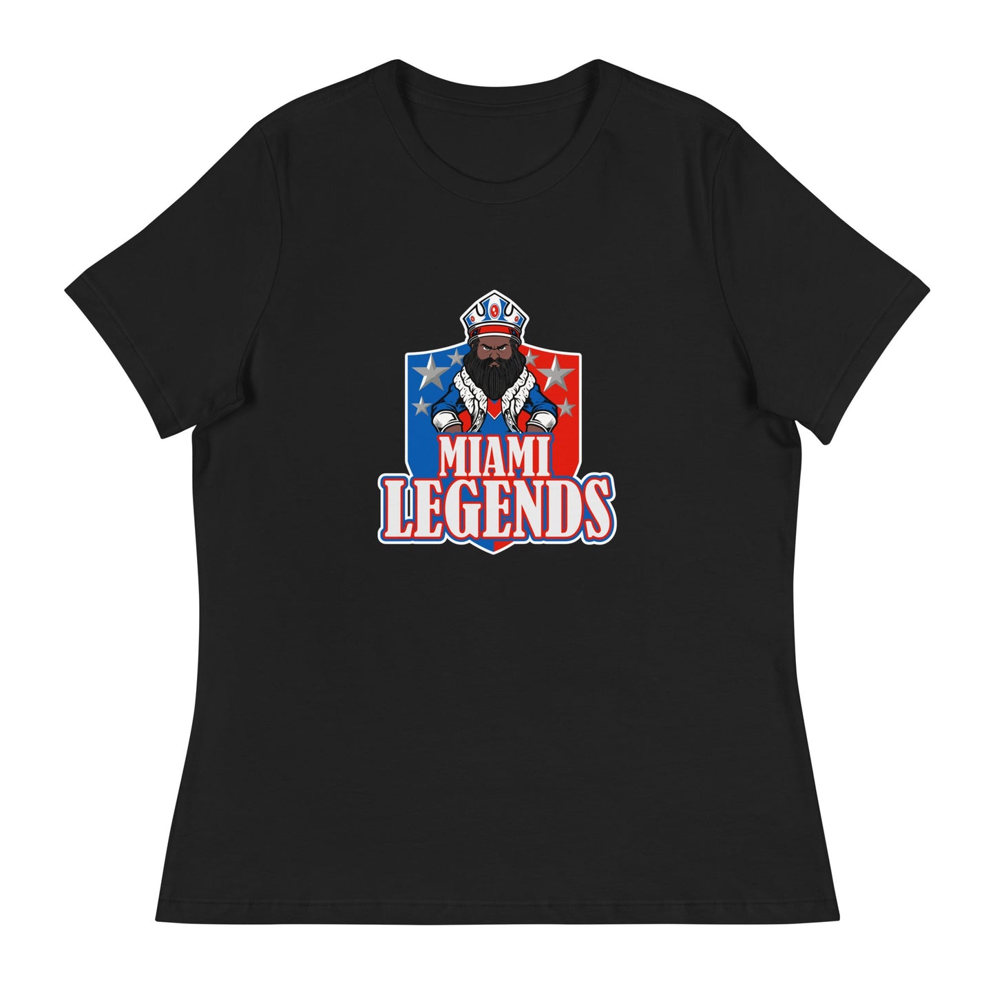 Performance | Women's Relaxed T Shirt | Miami Legends Football | King Shield Logo
