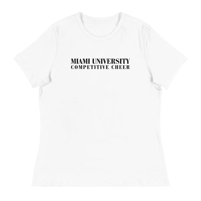 Performance | Women's Relaxed T Shirt | Miami University Competitive Cheer Team | Alt Logo