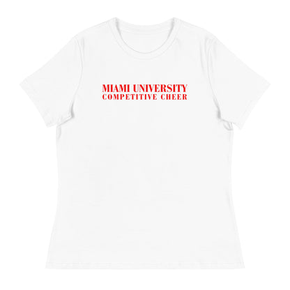 Performance | Women's Relaxed T Shirt | Miami University Competitive Cheer Team