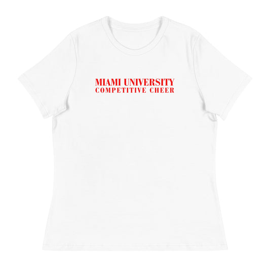 Performance | Women's Relaxed T Shirt | Miami University Competitive Cheer Team