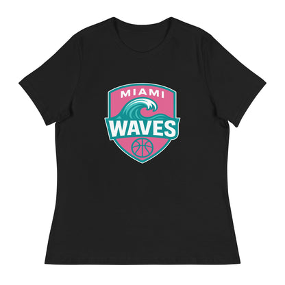 Performance | Women's Relaxed T Shirt | Miami Waves | Shield Logo