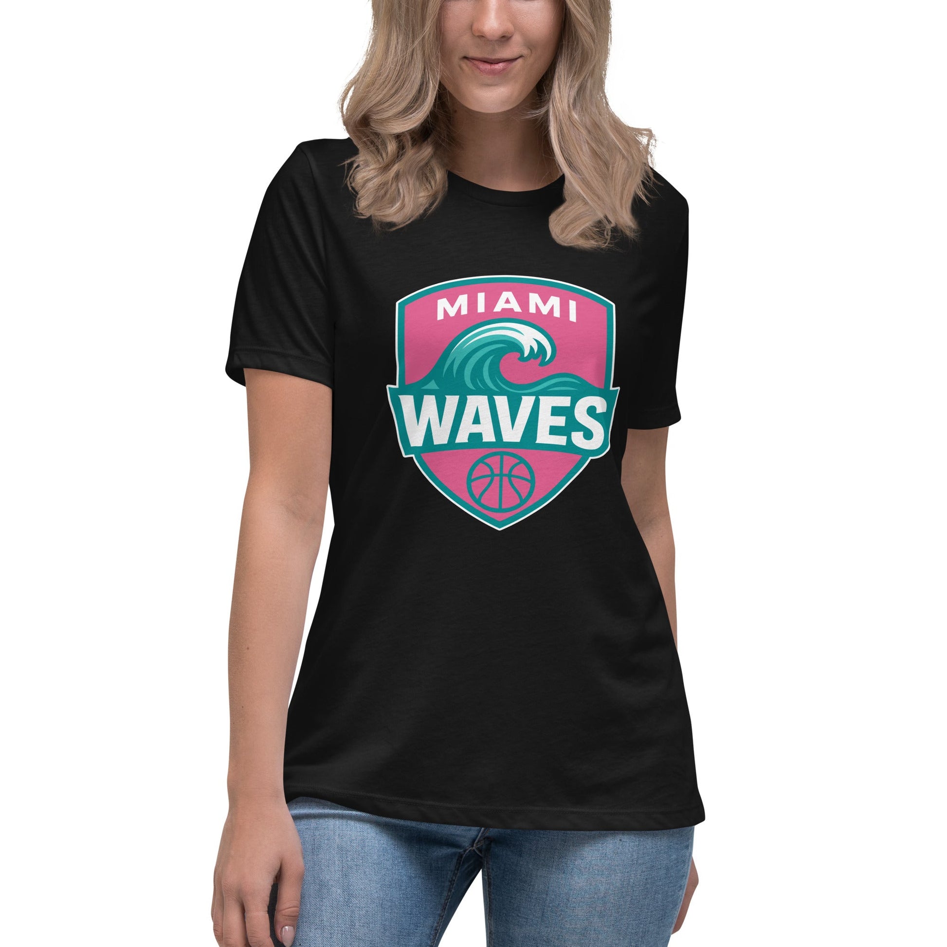 Performance | Women's Relaxed T Shirt | Miami Waves | Shield Logo